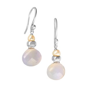 Perfume Bottle chalcedony earrings